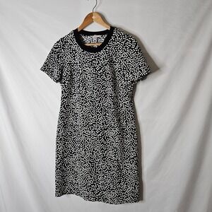 Lark‎ & Ro Florence Short Sleeve Sweater Trim Dress sz 4